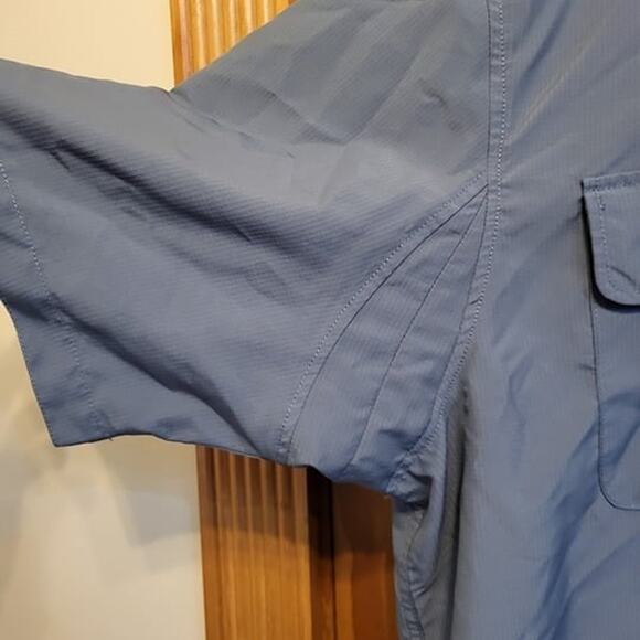 Duluth Trading Co  Men's short sleeve  blue   size 2XL Tall - Picture 3 of 8